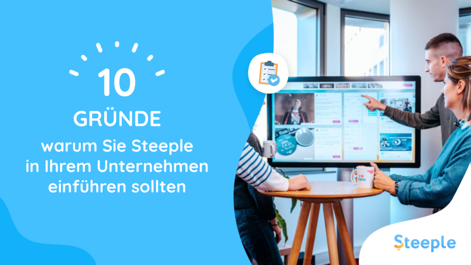 10 Gründe warum Sie Steeple in Ihrem Unternehmen einführen sollten - 1 - img